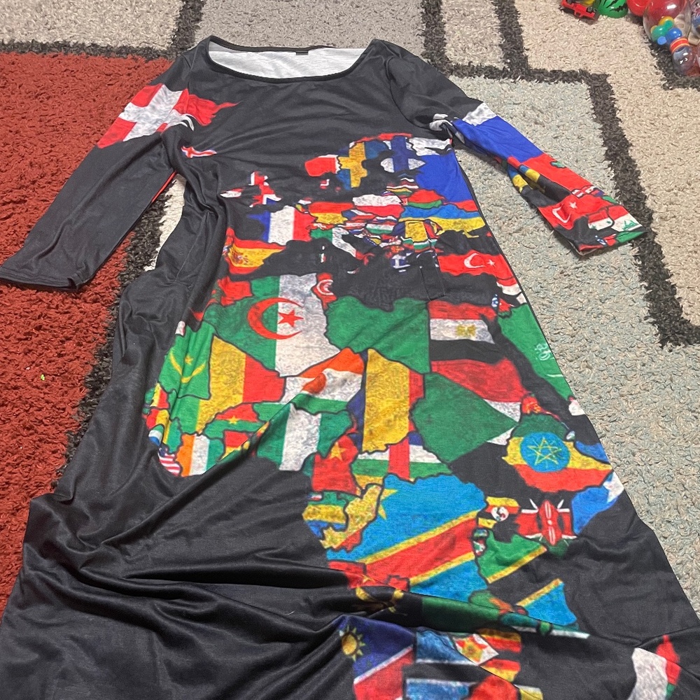 Black continents dress